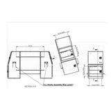 B-Pack 30" x 55" x 92" Checker Plate Toolbox