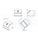 Smooth 24" x 18" x 22" Boot Box