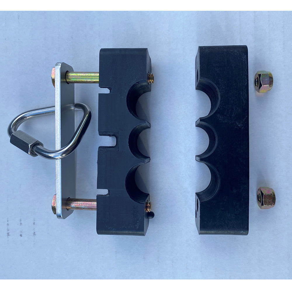 EZ Claw Hose & Cable Block with Three 3/8" Openings