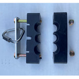 EZ Claw Hose & Cable Block with Three 3/8" Openings