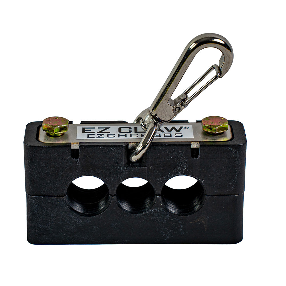 EZ Claw Hose & Cable Block with Three 3/8" Openings and Swivel