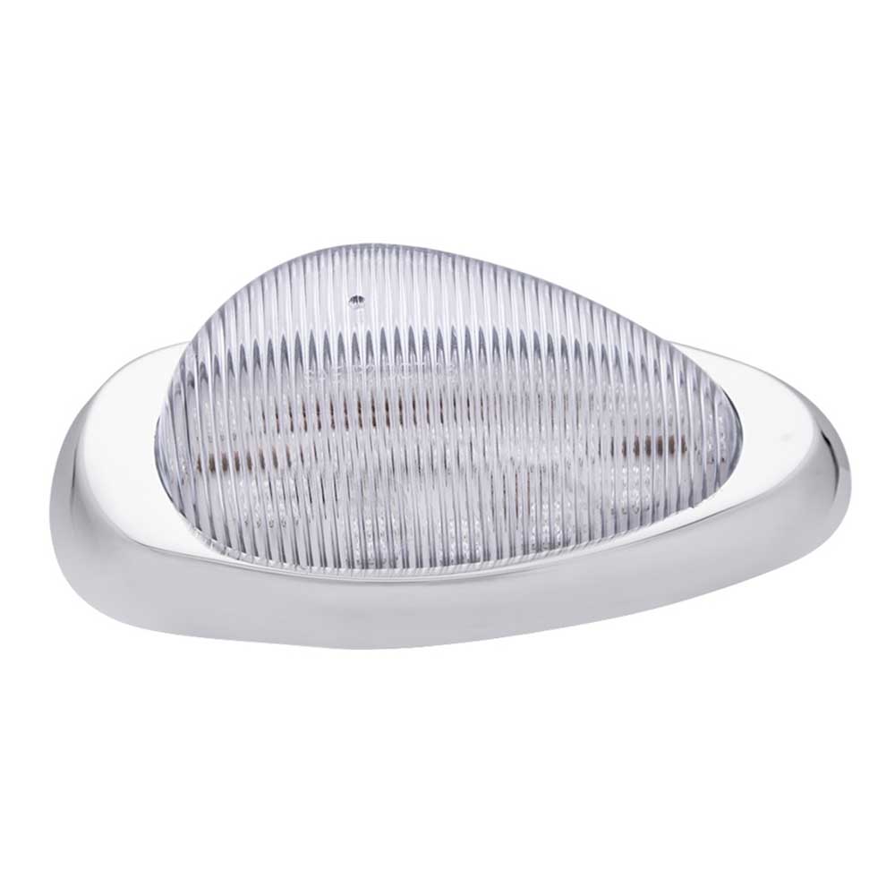 Freightliner 15 LED Side Marker Turn Signal Light with Chrome Bezel
