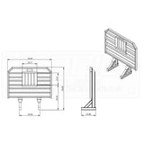 70"x 68" Cab Rack with Jail Window
