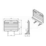 70" x 68" Cab Rack with Full Chain Tray