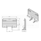 86" x 68" Cab Rack with Split Tray