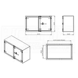 Smooth 60" x 36" x 24" Cam Lock Box