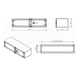 Smooth 72" x 18" x 24" Cam Lock Toolbox