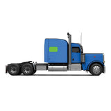 Peterbilt 330, 335, 337, 348 ZenEclipse Lower Bunk Window Cover DS - Black
