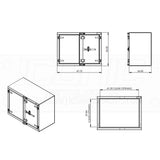 Checker 48" x 36" x 24" Cam Lock Toolbox