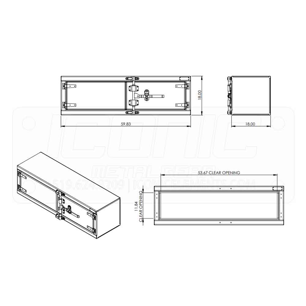 Checker 60" x 18" x 18" Cam Lock Toolbox