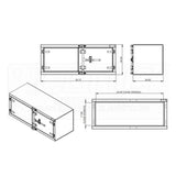 Checker 60" x 24" x 24" Cam Lock Toolbox
