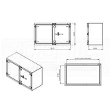 Checker 60" x 36" x 24" Cam Lock Toolbox