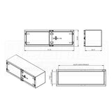 Checker 72" x 24" x 24" Cam Lock Toolbox