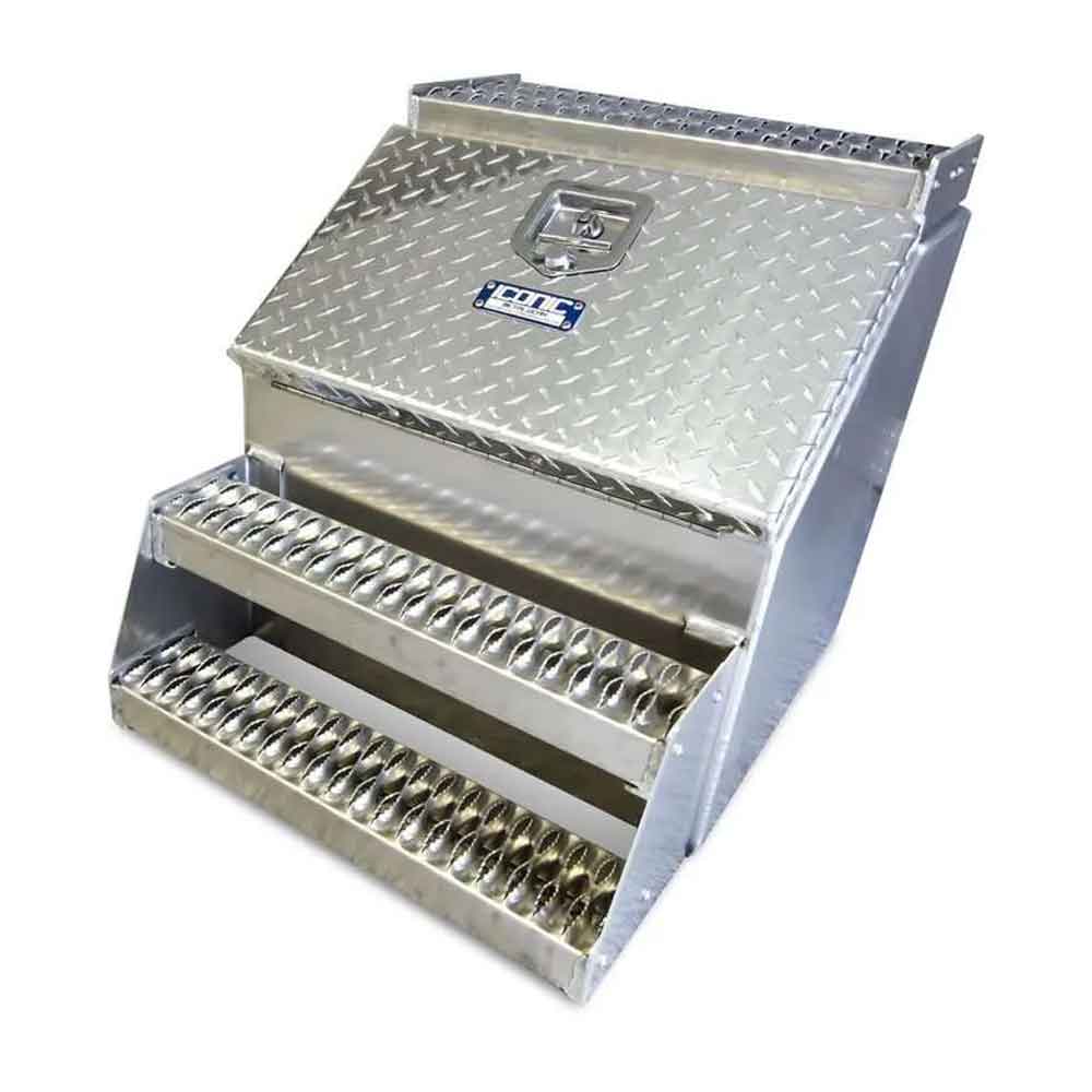 36" Checker Lid Step Box