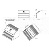 36" Checker Lid Step Box