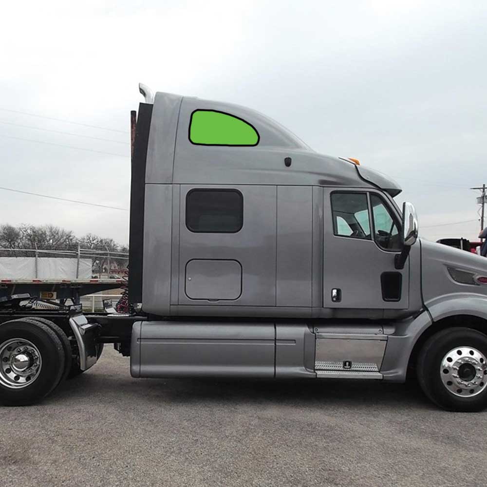 Peterbilt 387, 587 ZenEclipse Upper Bunk Window Cover Set - Black
