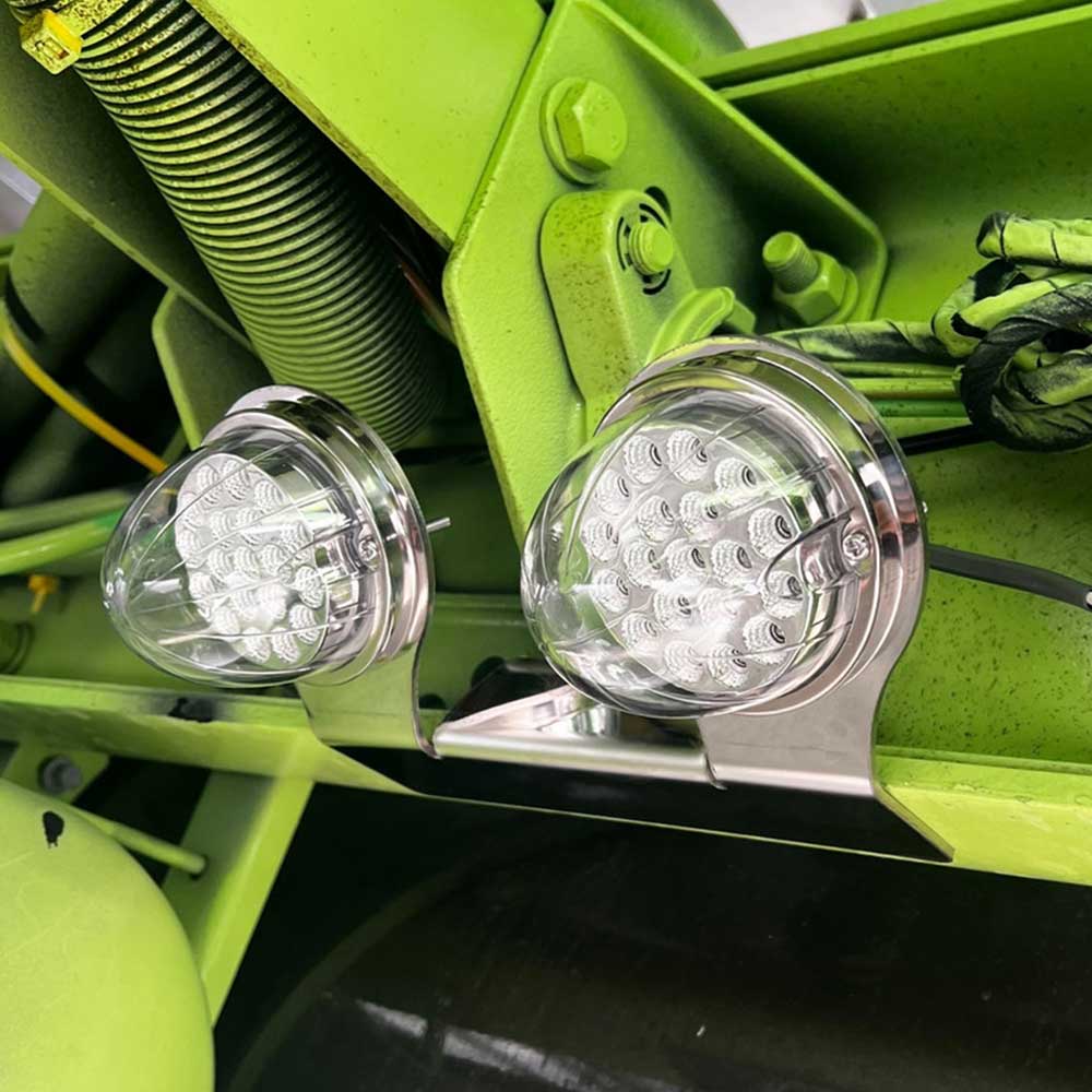 45 Degree Downward Facing Stainless Steel Light Bracket for Two Watermelon Lights