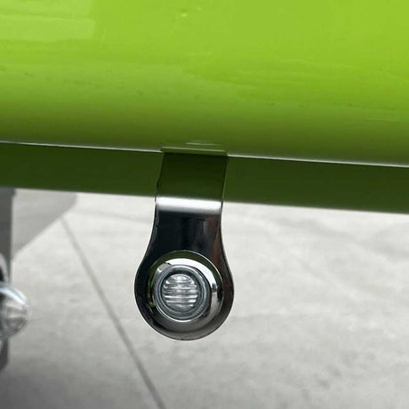 45 Degree frame downward facing stainless steel light bracket for 3/4" lights