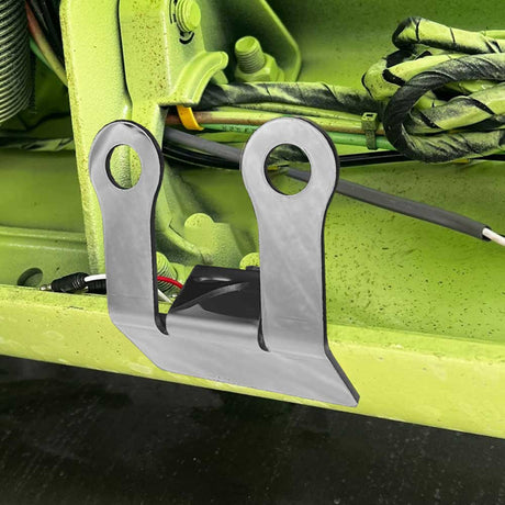 45 Degree downward facing stainless steel light bracket for two 3/4" round lights