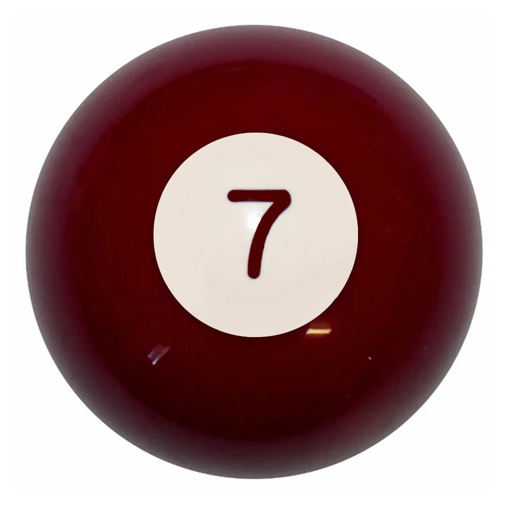 Burgundy 7 Solid Pool Ball Shifter Knob