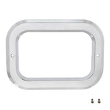 Chrome Plated Plastic Rectangle Light Bezel