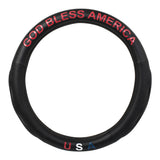 18" God Bless America Steering Wheel Deluxe Cover