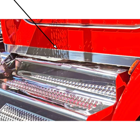 2" Stainless steel cab panels for 2009+ Peterbilt 337