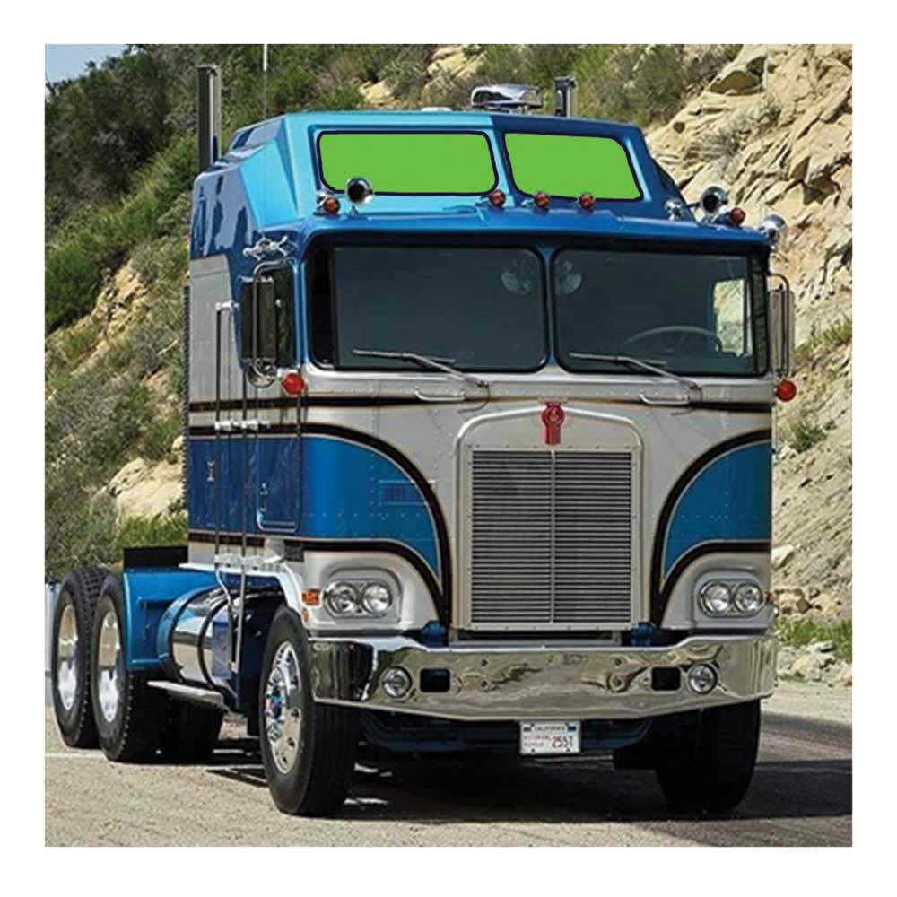 Kenworth K100C, K100E ZenEclipse Sunroof Window Cover Set - Black