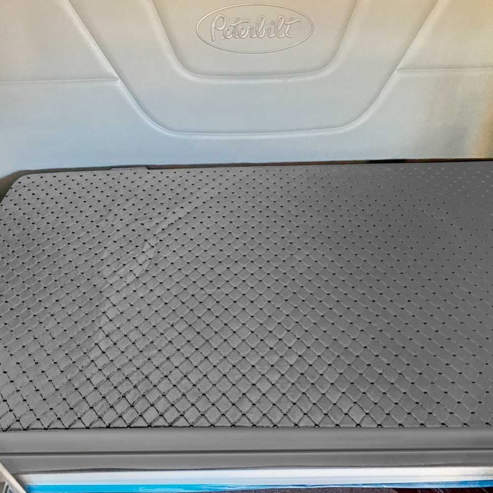 Universal Grey Quilted Mattress Cover