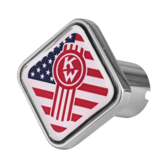 Kenworth Logo with USA Flag Tractor/Trailer Air Valve Knobs