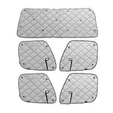 ZenEclipse Freightliner Front and Back Row Black Window Cover Sets with Vent Window - 5 Piece
