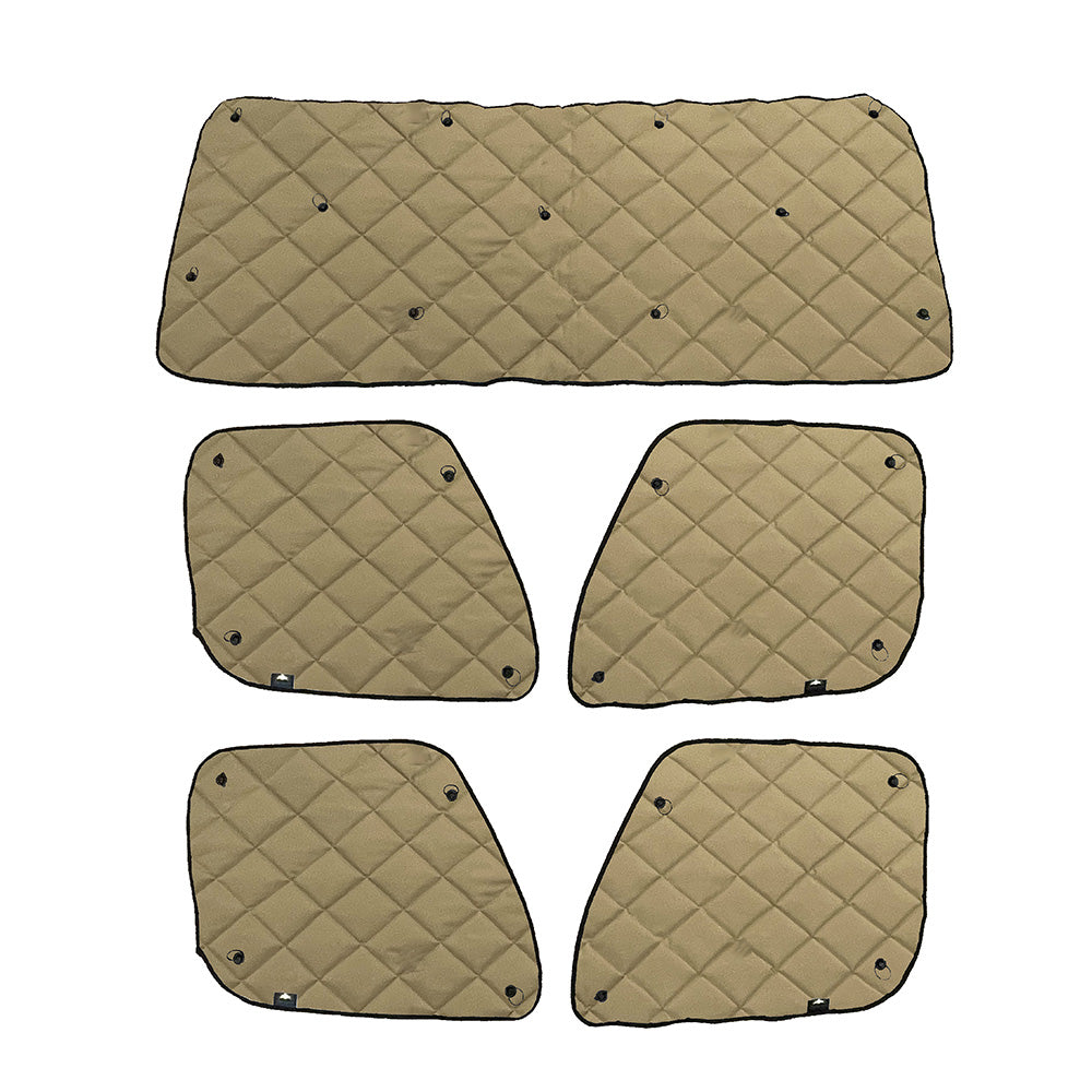 ZenEclipse Freightliner Front and Back Row Black Window Cover Sets - 5 Piece