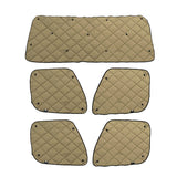 ZenEclipse Freightliner Front and Back Row Black Window Cover Sets - 5 Piece
