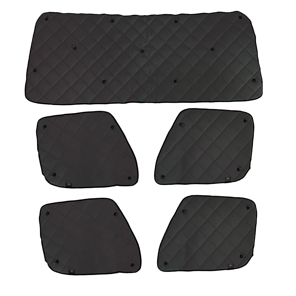 ZenEclipse Freightliner Front and Back Row Black Window Cover Sets - 5 Piece