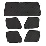 ZenEclipse Freightliner Front and Back Row Black Window Cover Sets - 5 Piece
