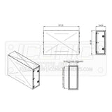 Smooth 24" x 60" x 87-1/2" Cross Box