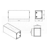 Smooth 30" x 36" x 87-1/2" Cross Box
