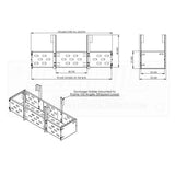 30" Enclosed Wood Holder Box
