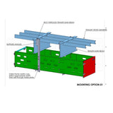 30" Enclosed Wood Holder Box