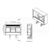 78" x 68" x 22" Roll Up Cab Rack