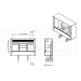 78" x 68" x 24" Roll Up Cab Rack