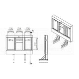 70" x 68" x 8 Enclosed Cab Rack