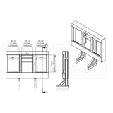 78" x 68" x 10" Enclosed Cab Rack