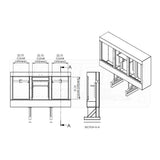 86" x 68" x 18" Enclosed Cab Rack