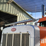 42" x 9-1/2" Stainless Steel Wide Hood Wing for Peterbilt and Freightliners
