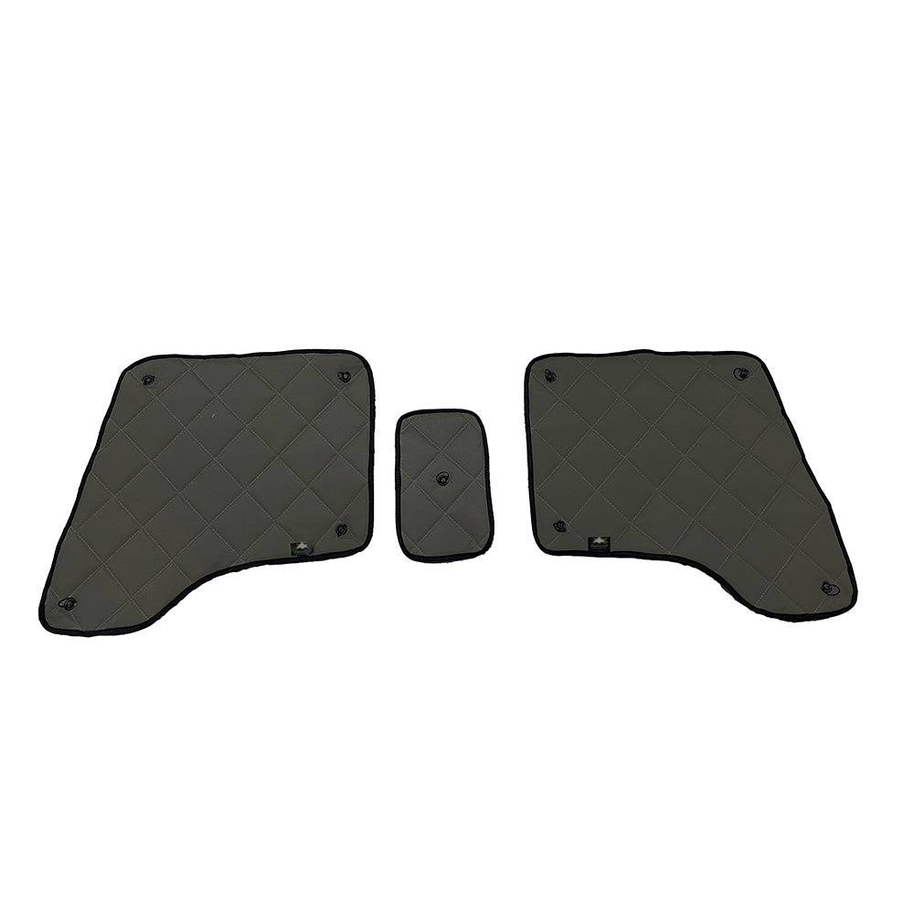 ZenEclipse 2002+ Mack Gray Door Window Set without Vent Window