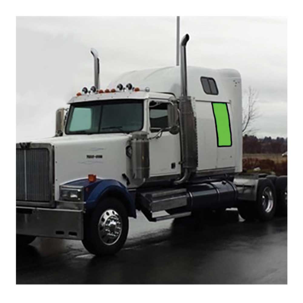 Western Star 4800, 4900 1996 and older ZenEclipse Lower Bunk Window Cover PS - Black