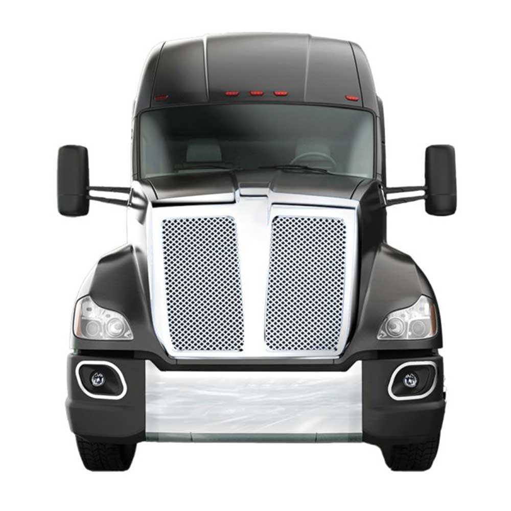 Hybrid A.R.E. Bumper for Peterbilt 579 - Recessed Plate Holder