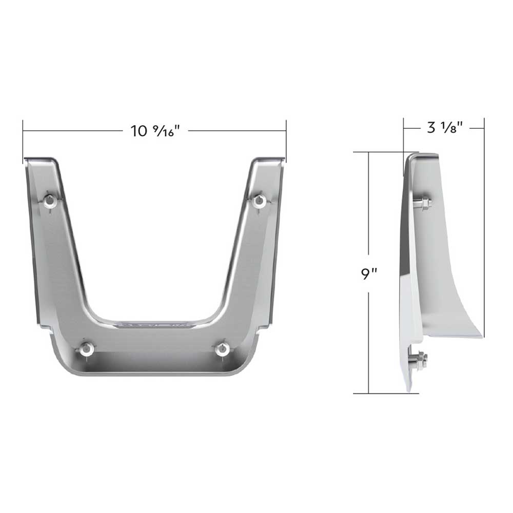 Freightliner Cascadia 2018+ Chrome Fuel Tank Fairing Trim