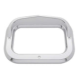 4" x 6" Chrome Plated Rectangle Bezel with Visor